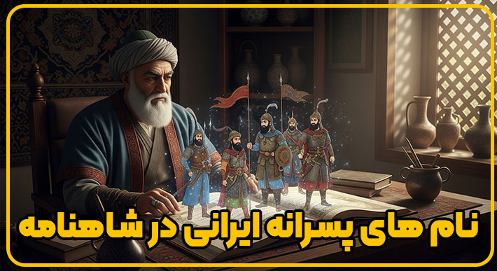 نام های پسرانه ایرانی در شاهنامه